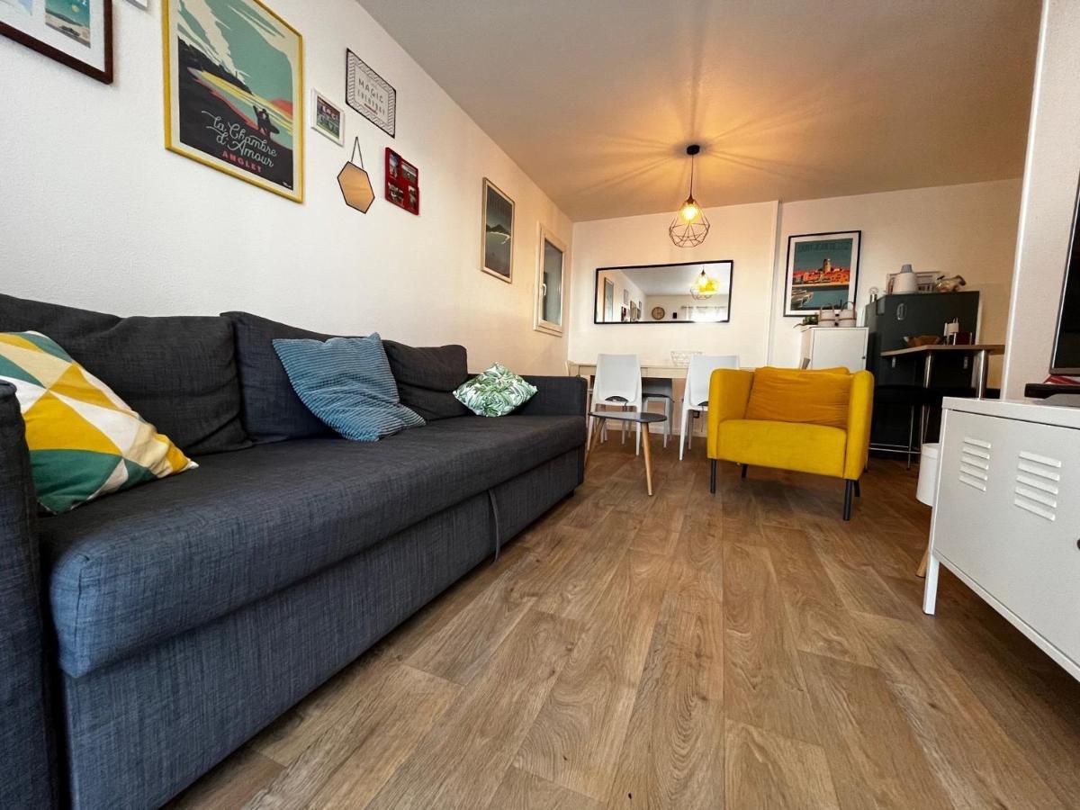 Bel Appartement T3 Avec Jardin, Piscine Et Parking, Proche Plage A Hendaye - Fr-1-239-739 Kültér fotó